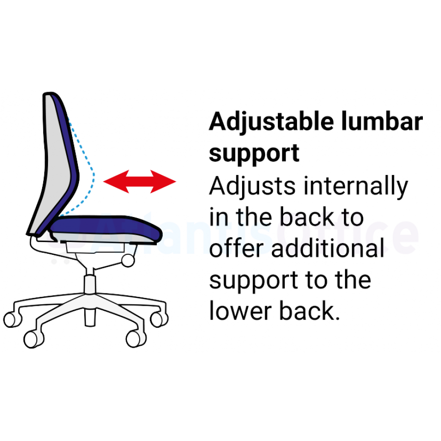 Vista Heavy Duty Fabric Posture Office Chair